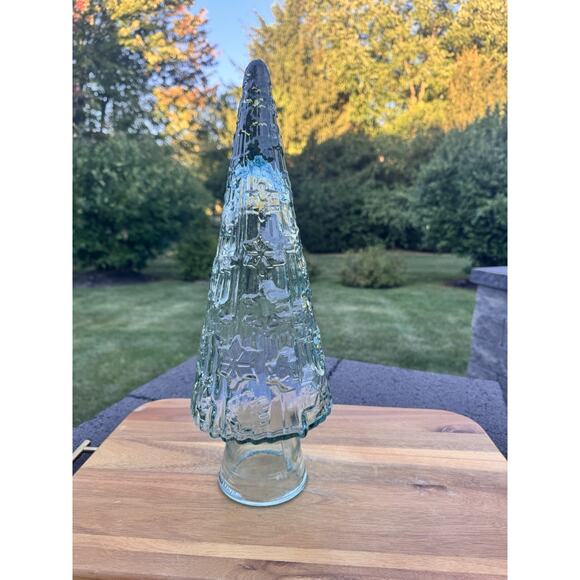 San Miguel Recycled Authentic Green Glass Decorative Christmas Tree 16-3/4” - Picture 10 of 10